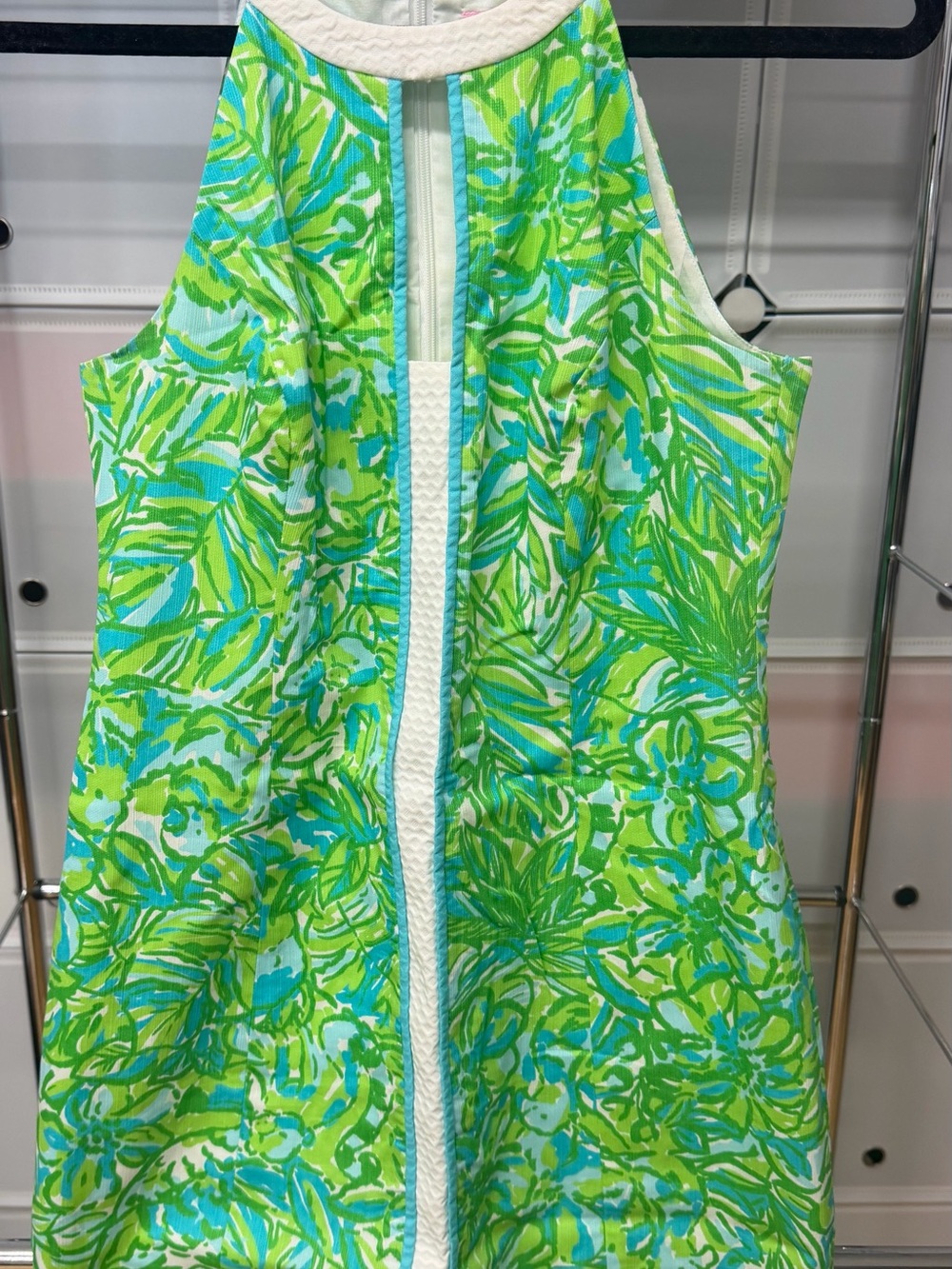 Lilly Pulitzer Pearl Shift Dress in Fresh Citrus Green Parrot print